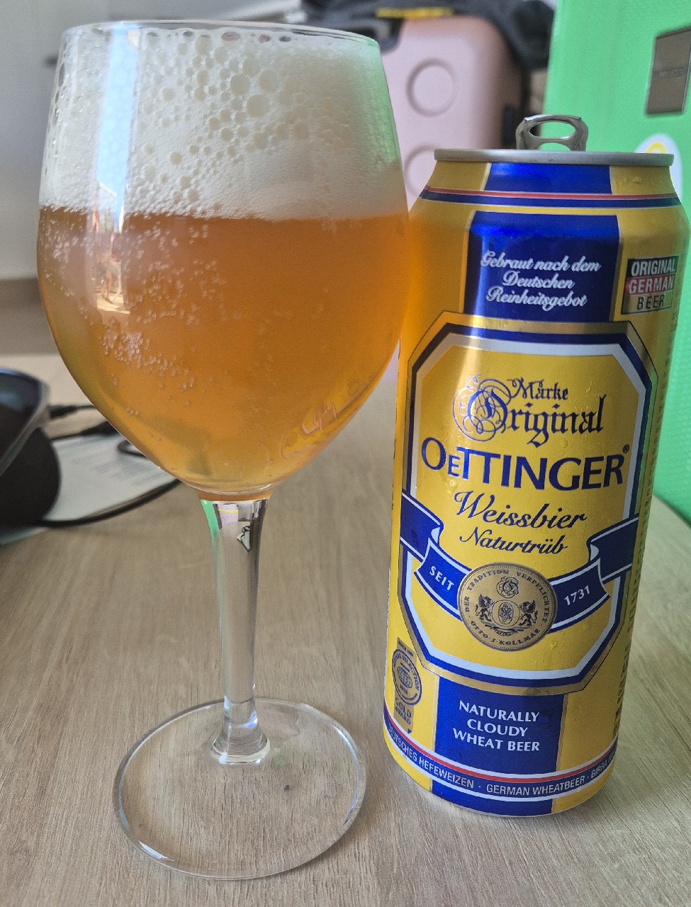 Oettinger Hefeweißbier Naturtrüb / Weissbier, Oettinger Brauerei