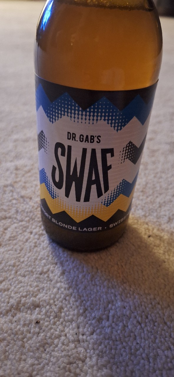 Dr. Gab's Swaf import blonde lager, Brasserie Docteur Gab's