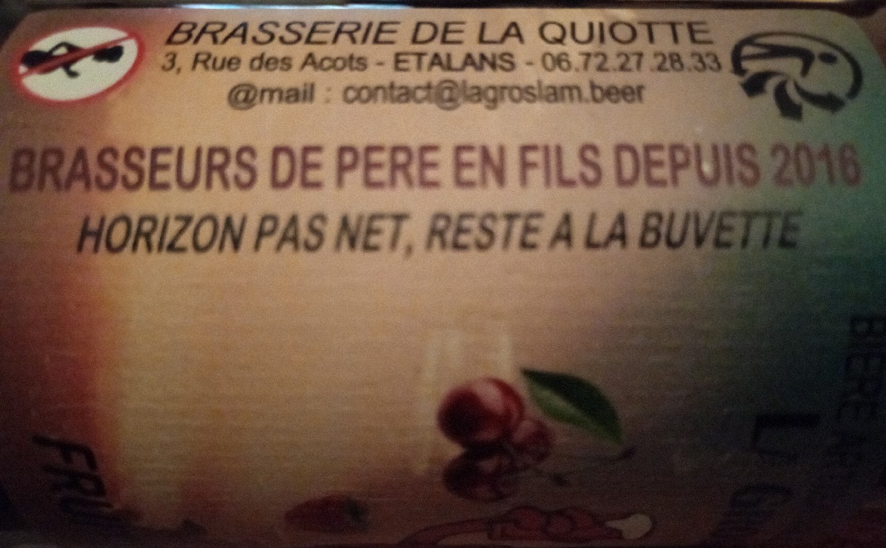 L a GrosLam Beer Fruits rouges, Brasserie De La Quiotte (GrosLam Beer)