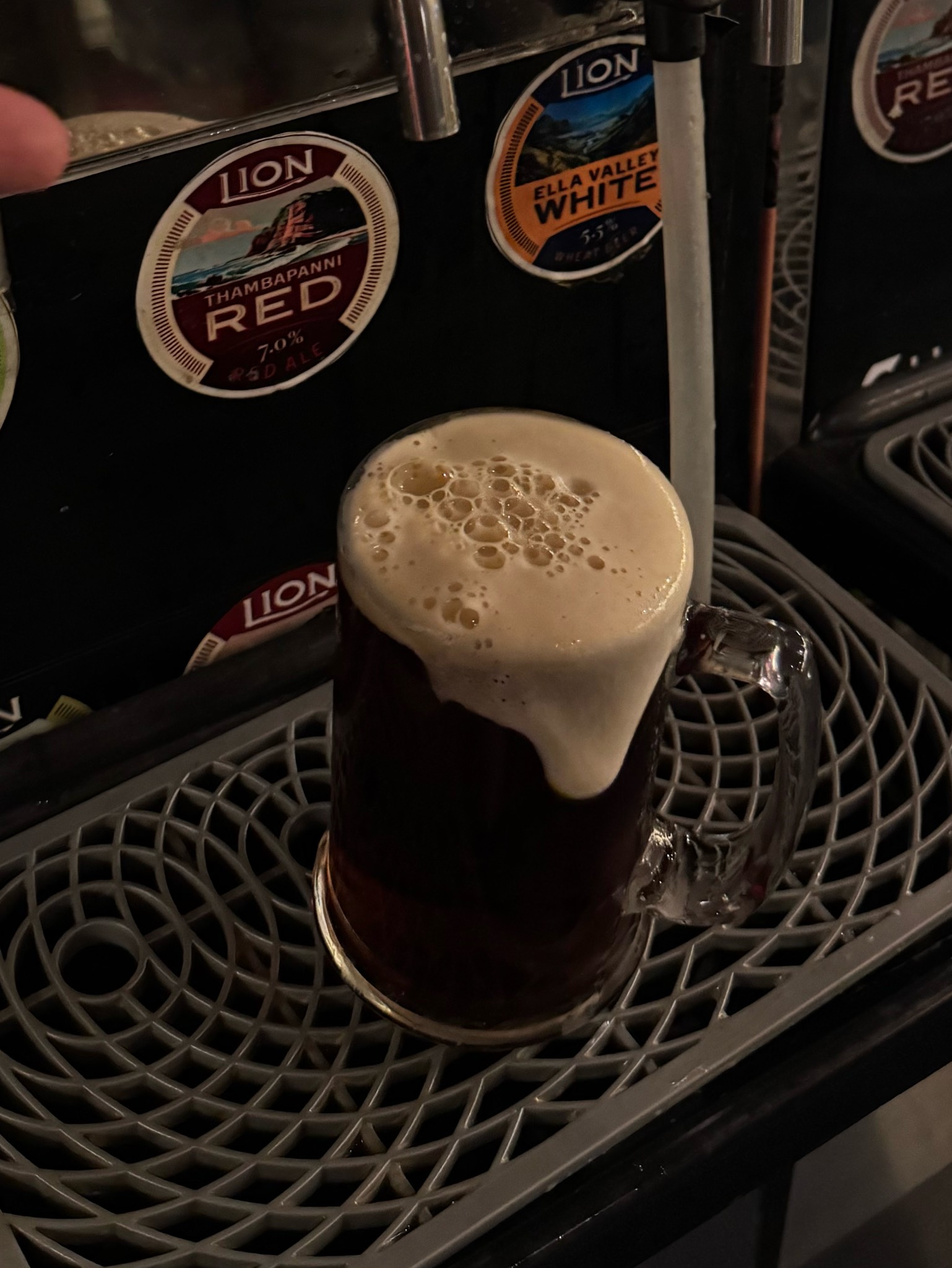 Lion thambapanni red, Sri Lanka