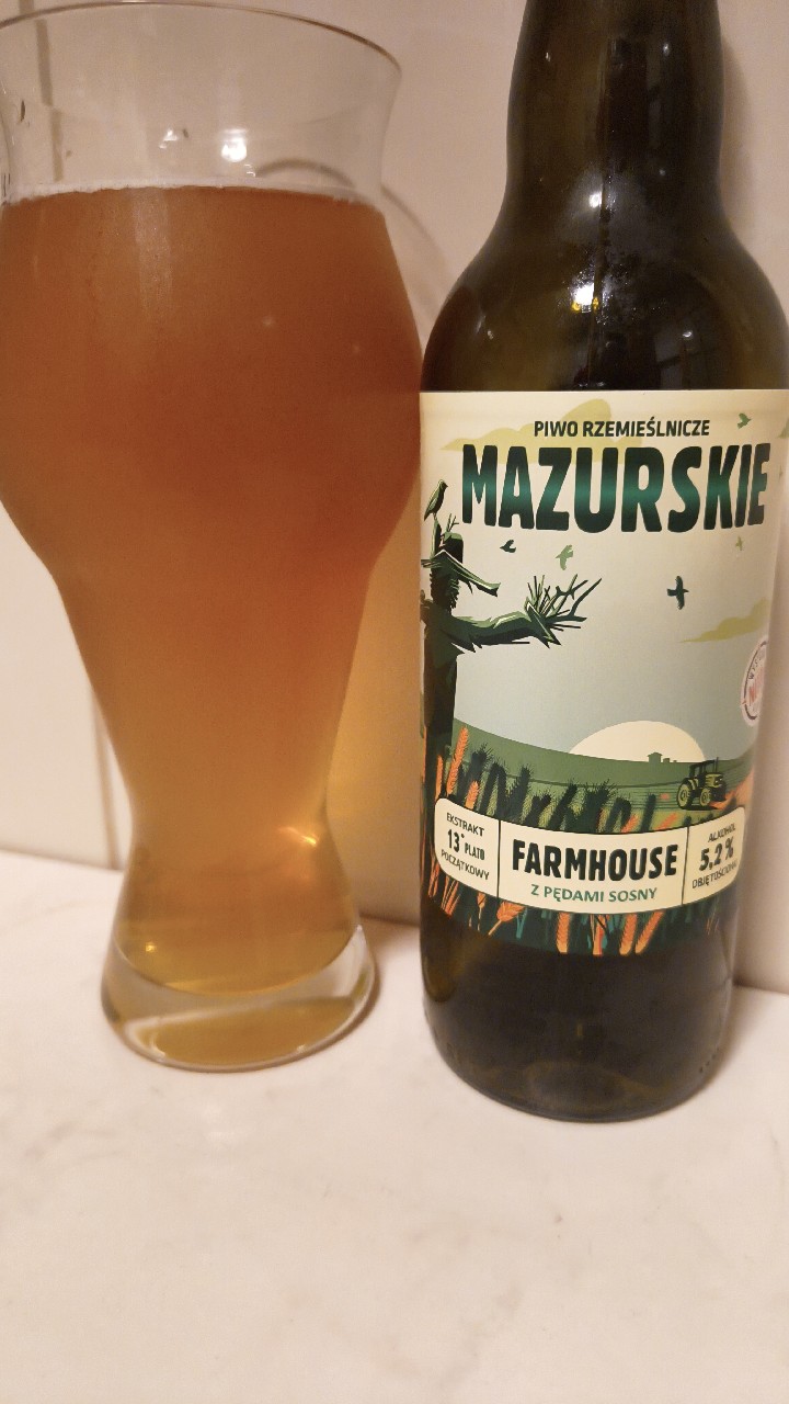 Mazurskie Farmhouse Ale z Pędami Sosny, Mazurski Brewery