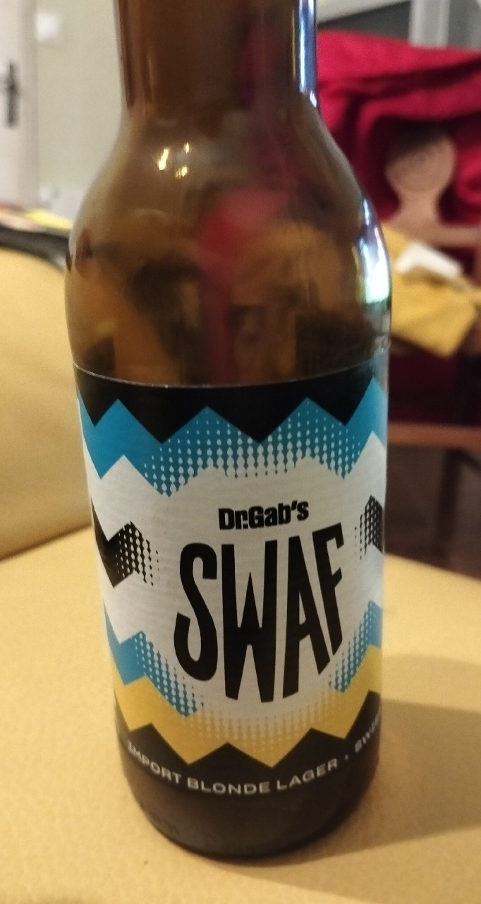 Dr. Gab's Swaf import blonde lager, Brasserie Docteur Gab's
