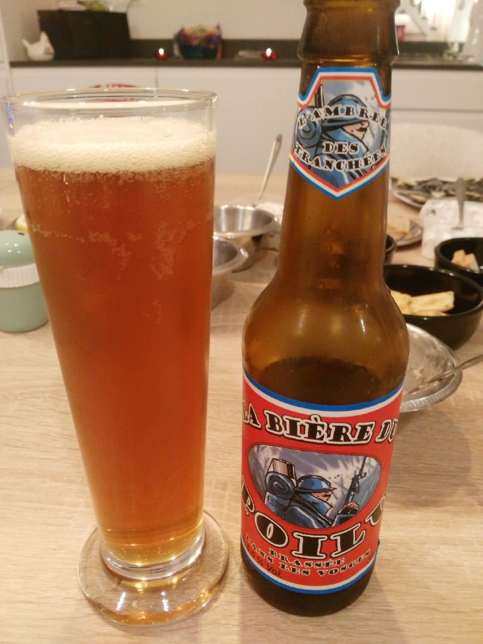 La Bière Du Poilu - Ambrée Des Tranchées, France