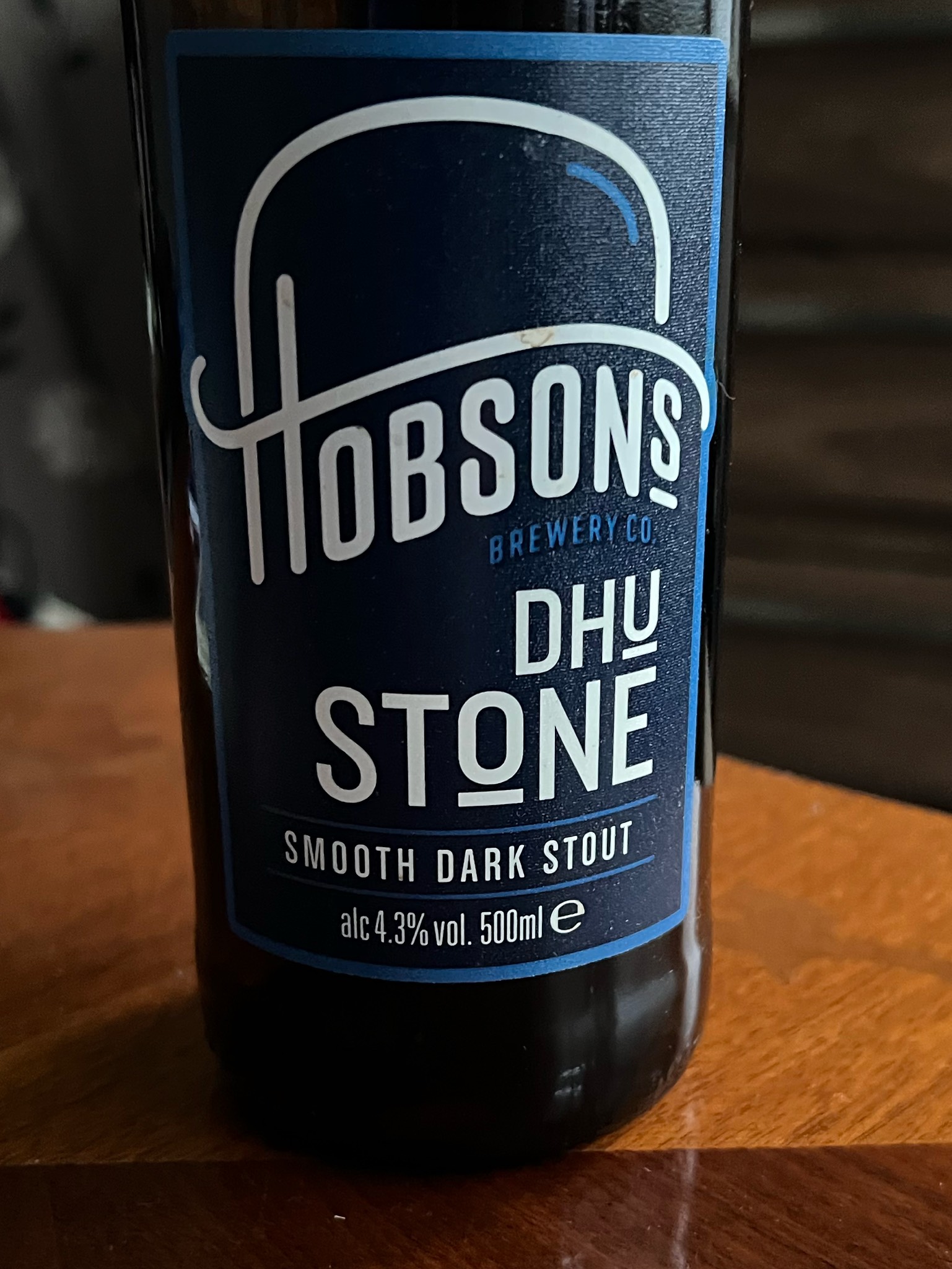 Dhustone Stout, Hobsons Brewery
