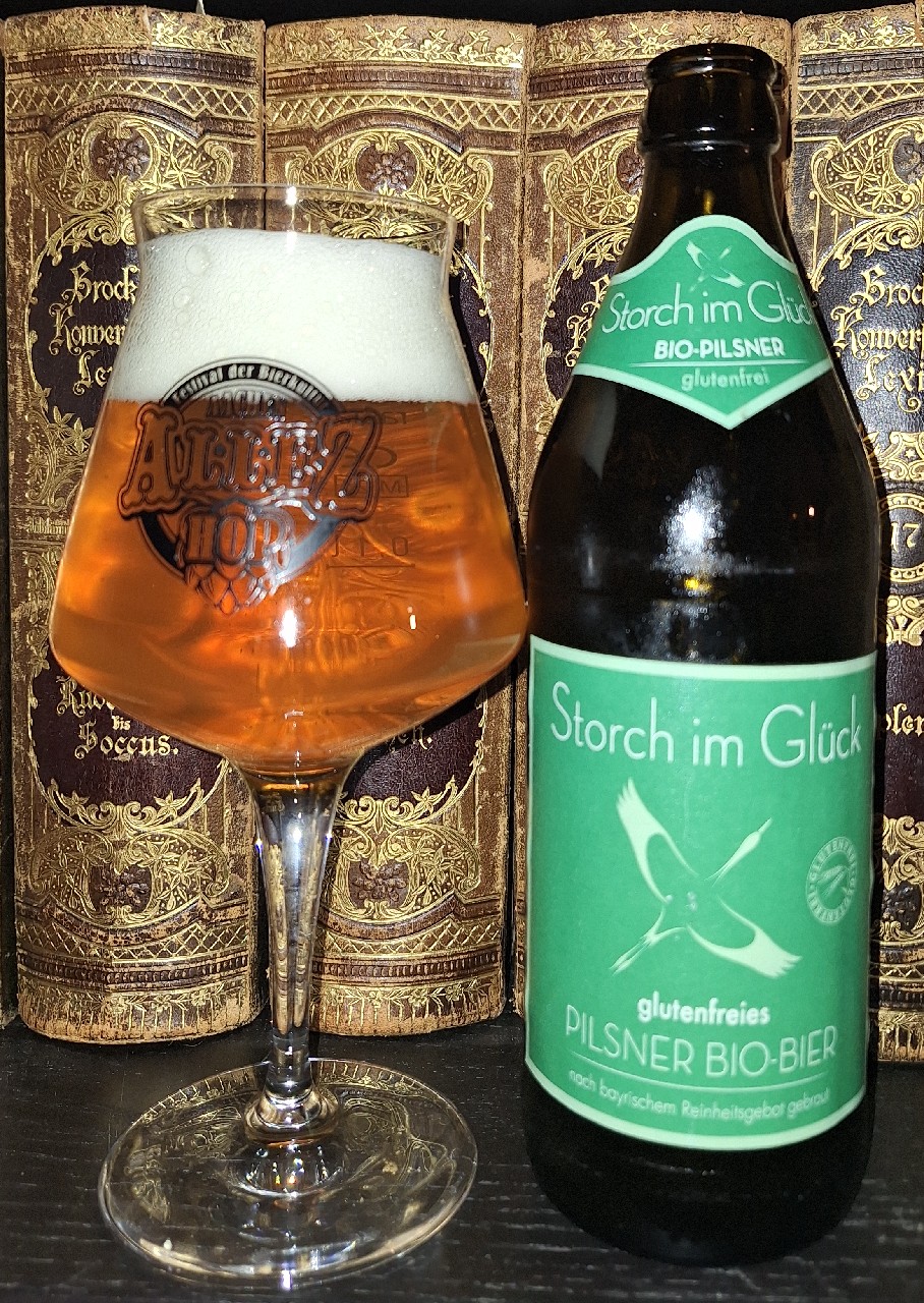 Storch im Glück Bio-Pilsner Glutenfrei, Brauerei Schleicher
