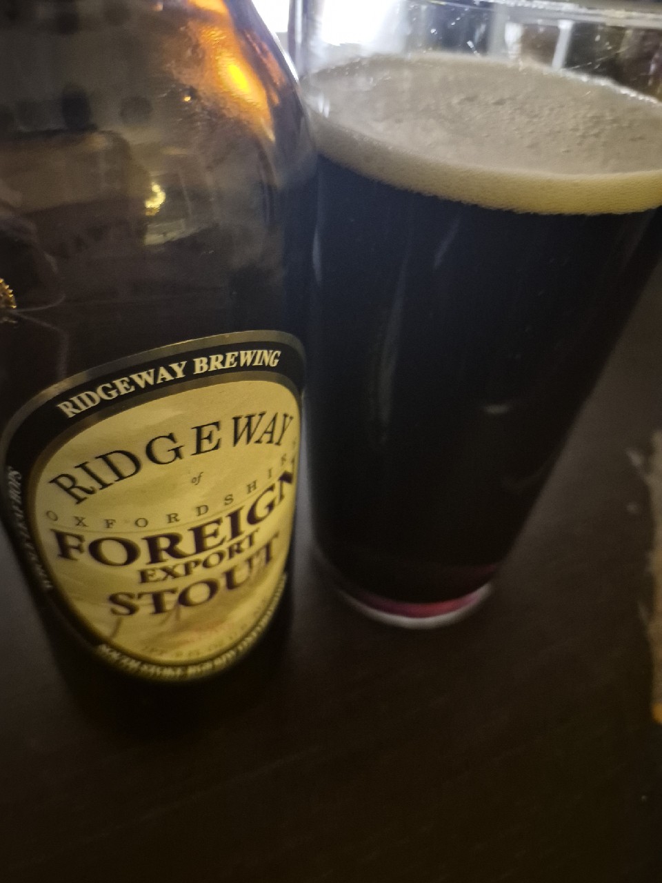 Foreign Export Stout, Ridgeway Brewing