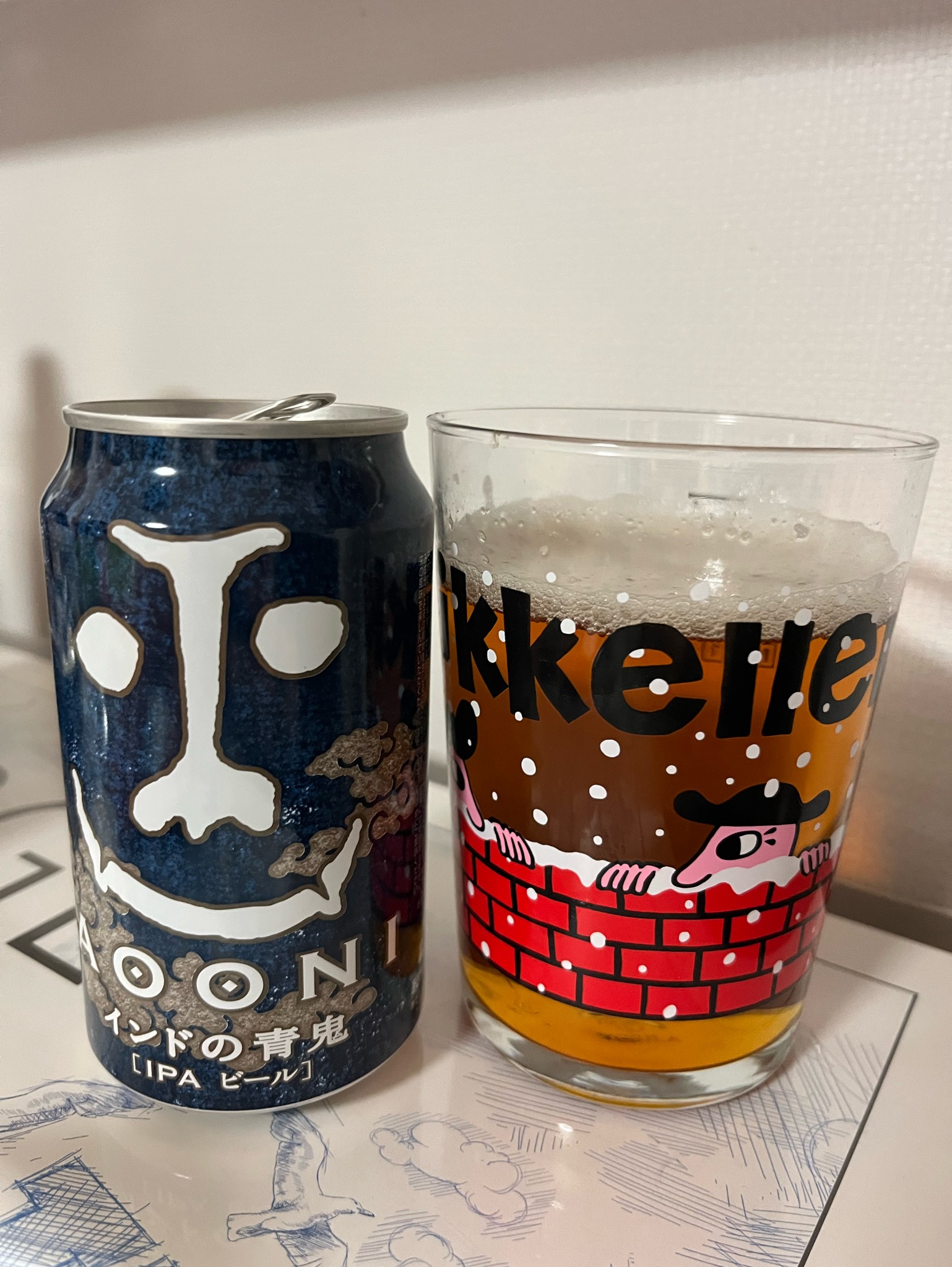Aooni IPA / インドの青鬼 IPA, Yo-Ho Brewing Company