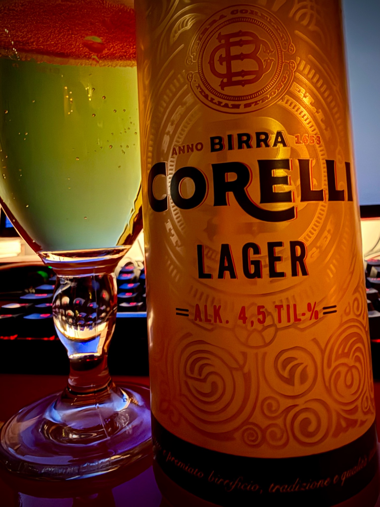 Birra Corelli Lager, Font Salem (Damm)