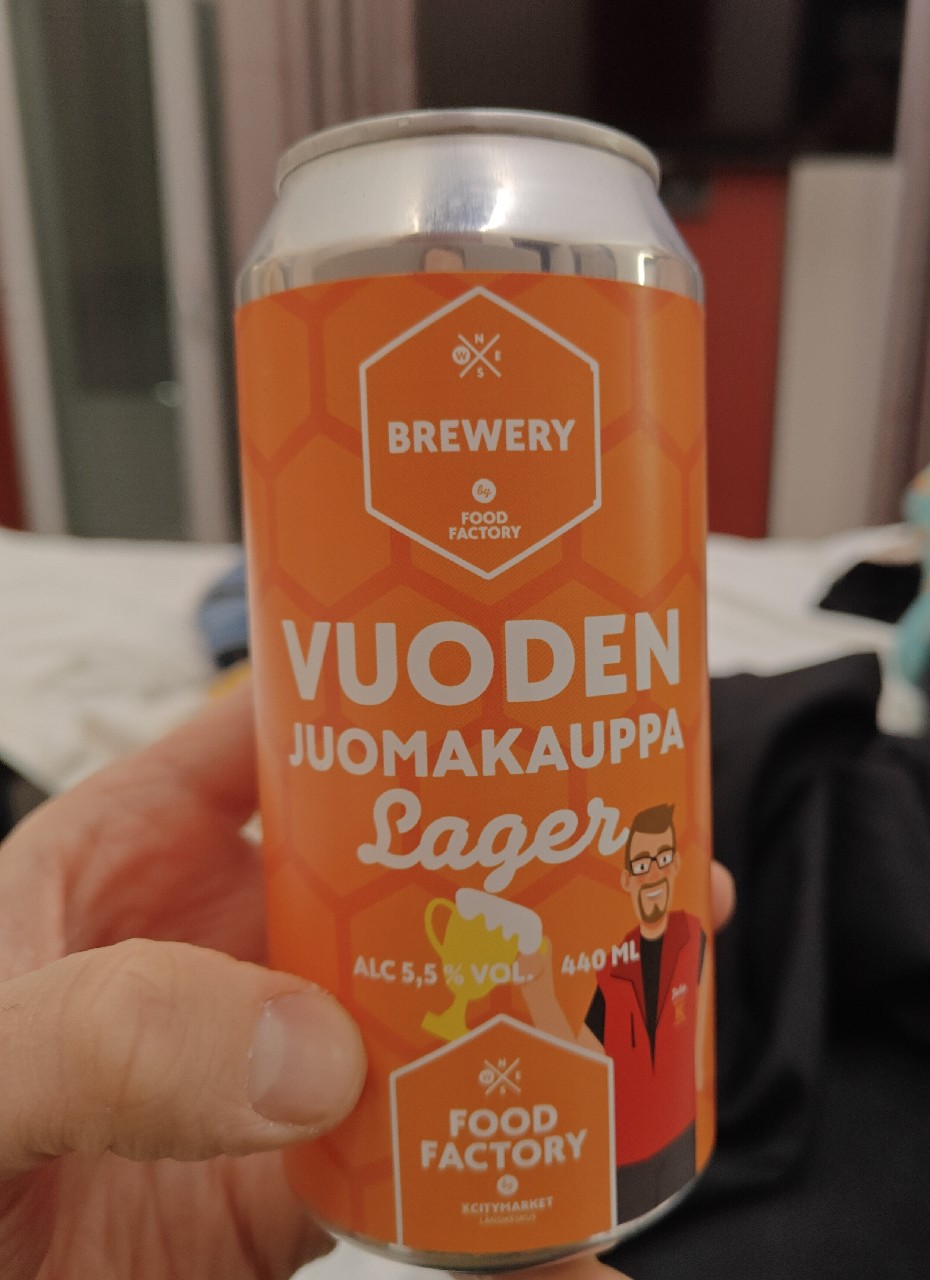 Vuoden Juomakauppa Lager, Food Factory Brewery by K-Citymarket Länsikeskus