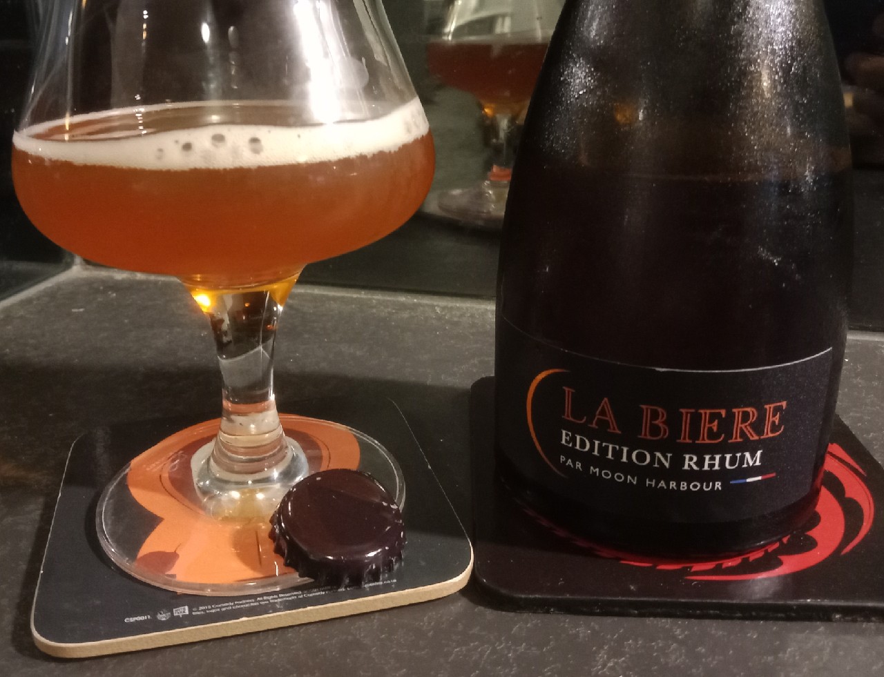 La Bière Édition Rhum, Distillerie Moon Harbour