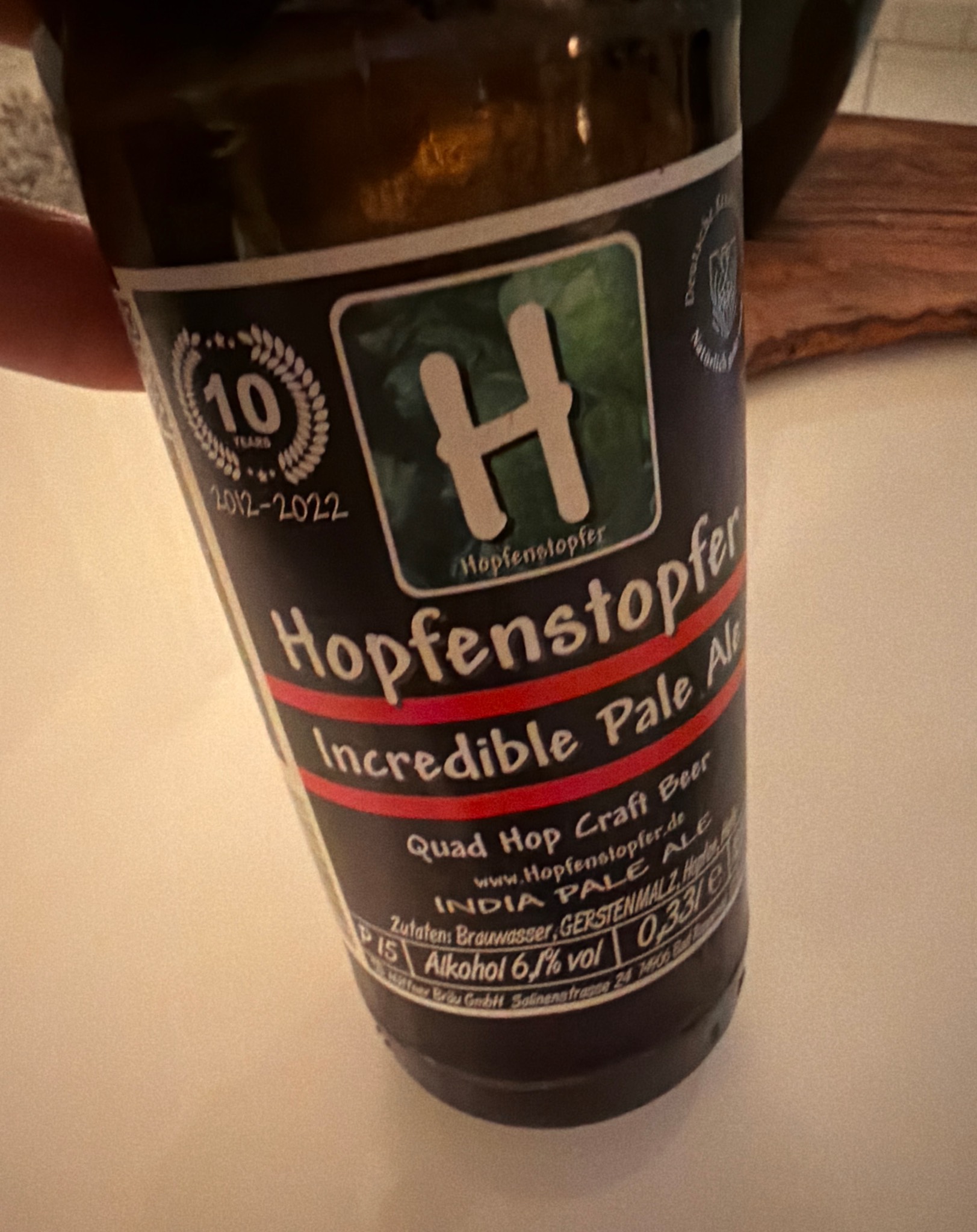 Hopfenstopfer Incredible Pale Ale, Häffner Bräu - Hopfenstopfer