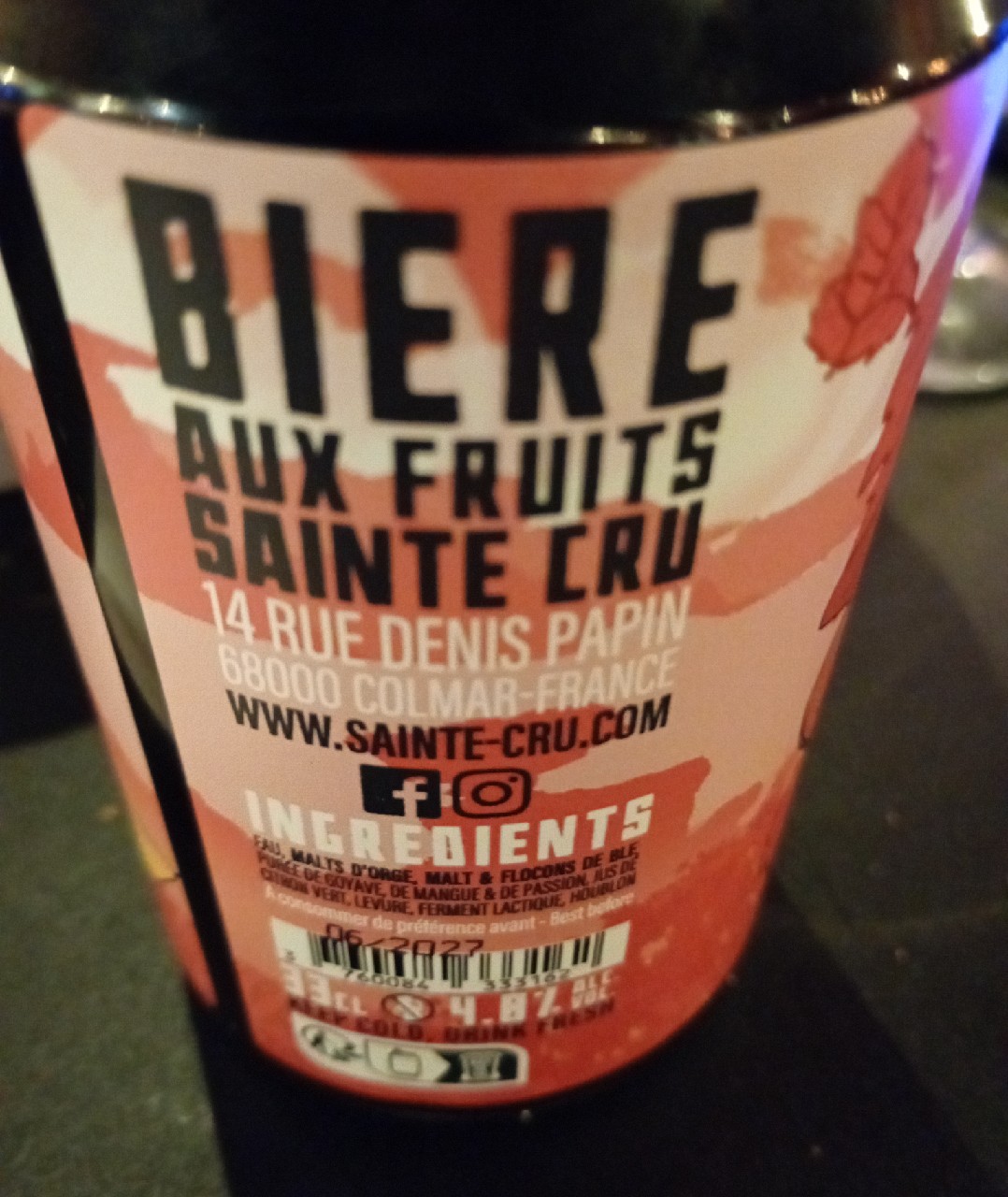 Peace Connection, Brasserie Sainte Cru