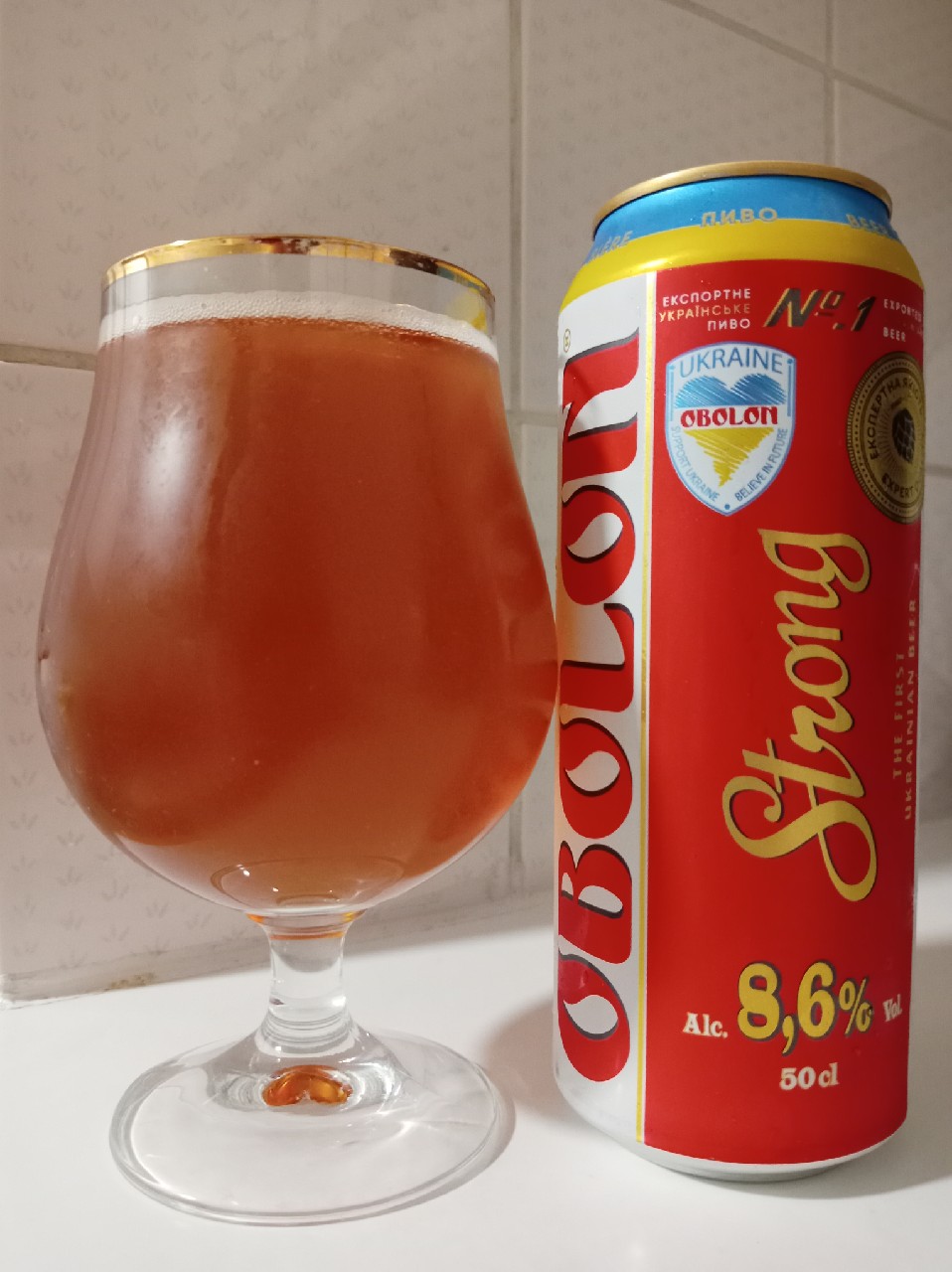 Obolon Strong / Оболонь Мiцне 8.6%, Ukraine