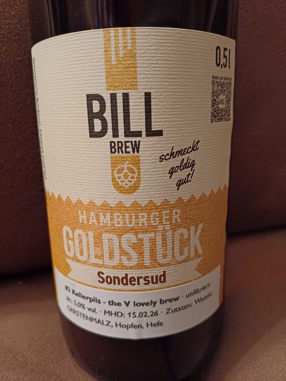 Hamburger Goldstück #2 Kellerpils, BillBrew Brauerei