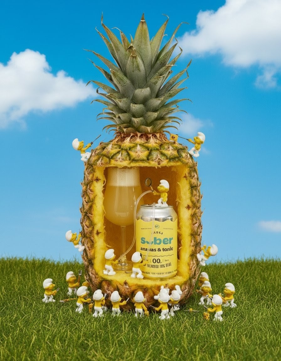 Sober Ananas & Tonic 0.0%, Kåska