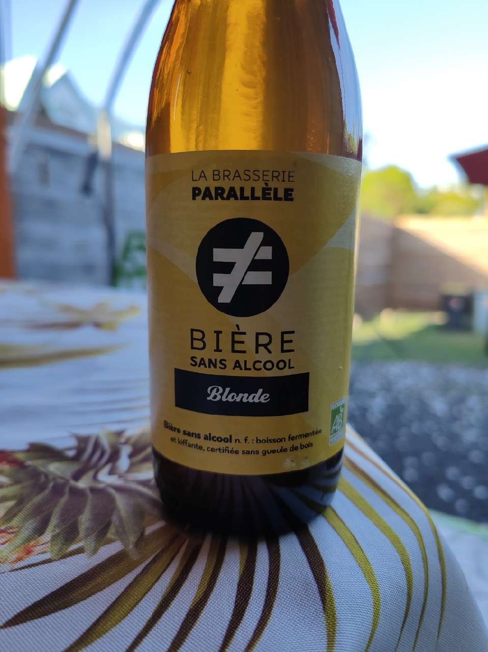 Bière Sans Alcool Blonde, La Brasserie Parallèle