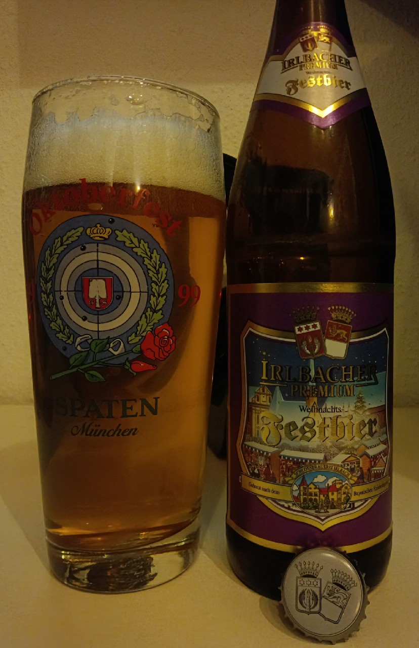 Irlbacher Premium Weihnachts-Festbier, Schlossbrauerei Irlbach (Arcobräu Moos)