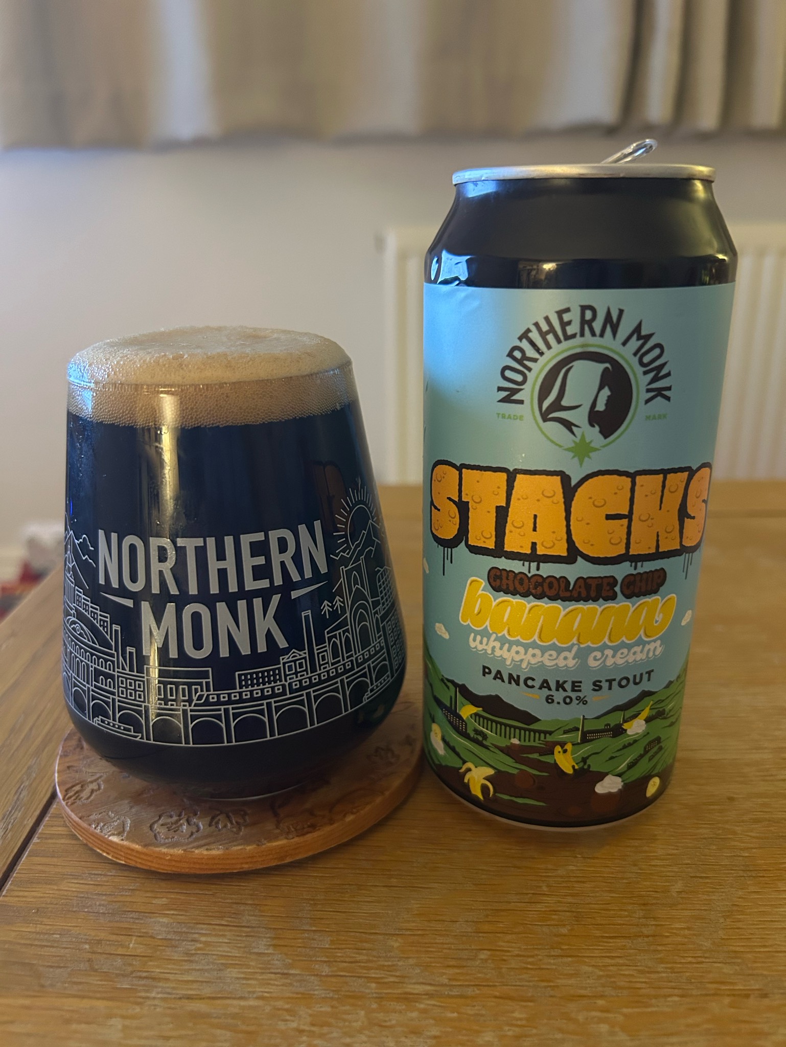 Stacks - Chocolate Chip Banana Whipped Cream Pancake Stout, Northern Monk Brew Co.