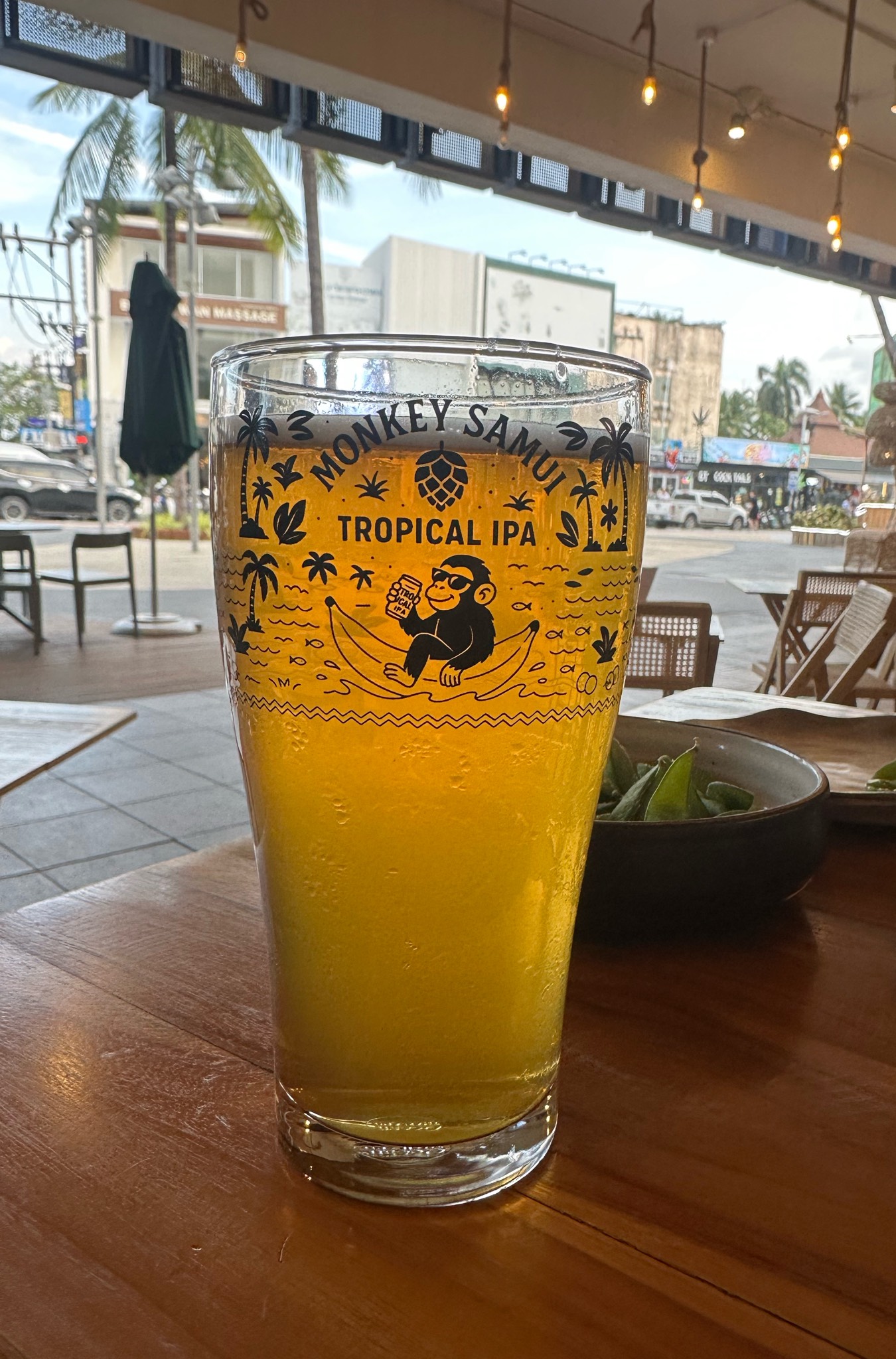 Monkey Samui tropical IPA, Bees Knees Brewpub Koh Samui