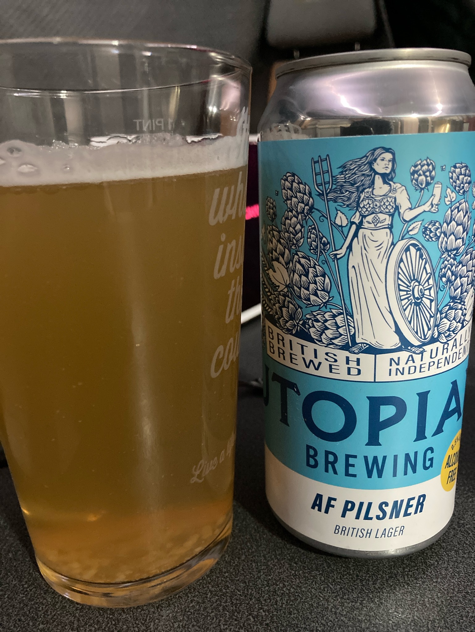 Utopian AF Pilsner, Utopian Brewing Ltd.