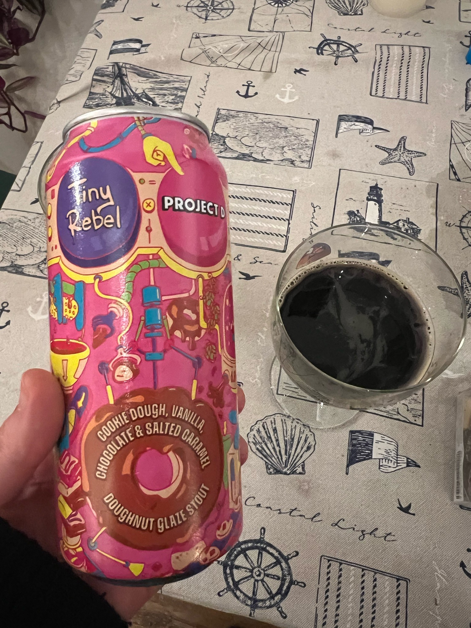 Cookie Dough, Vanilla, Chocolate & Salted Caramel Doughnut Glaze Stout, Tiny Rebel Brewing