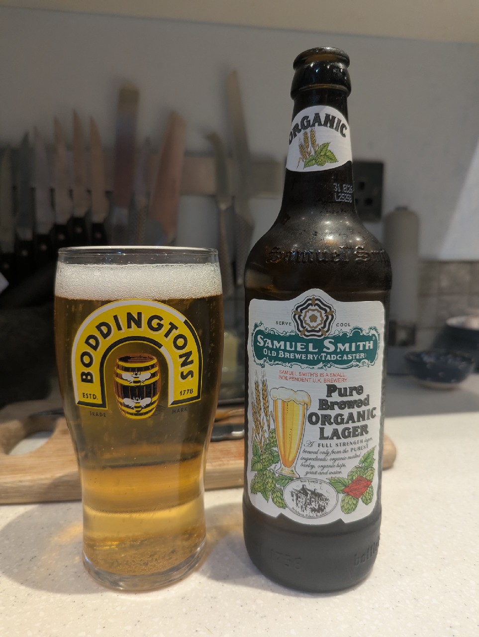 Pure Brewed Organic Lager Beer, England