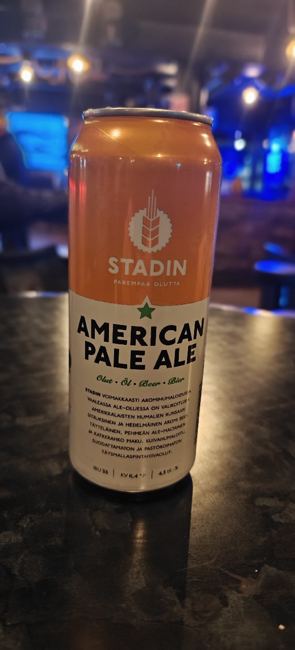 Stadin American Pale Ale 4.5%, Finland