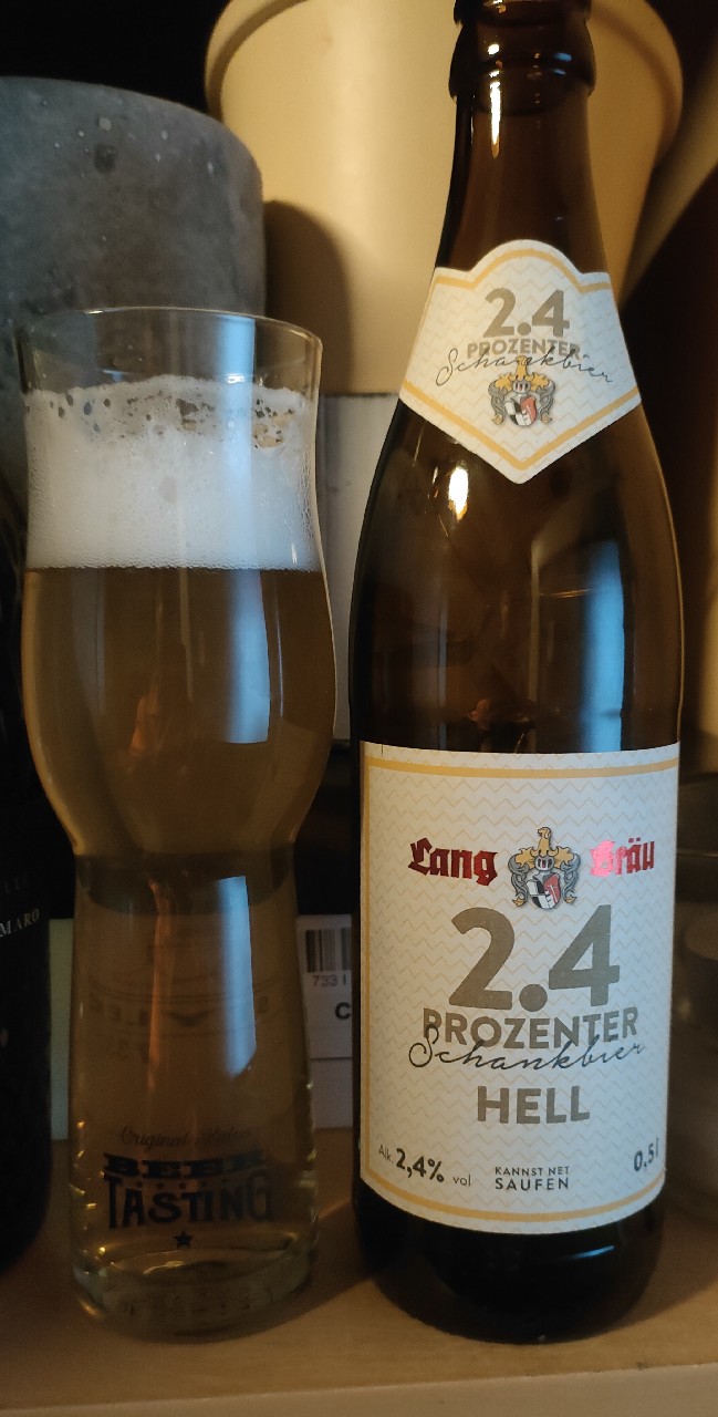 2,4 Prozenter Schankbier Hell, Lang-Bräu