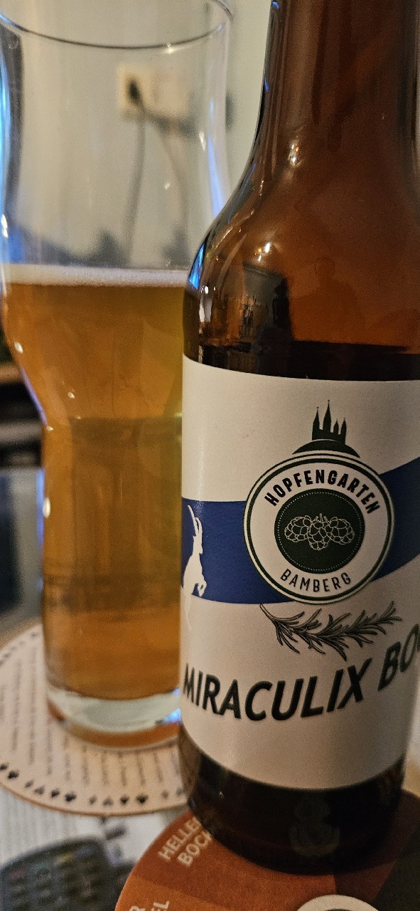 Miraculix Bock, Hopfengarten Bamberg