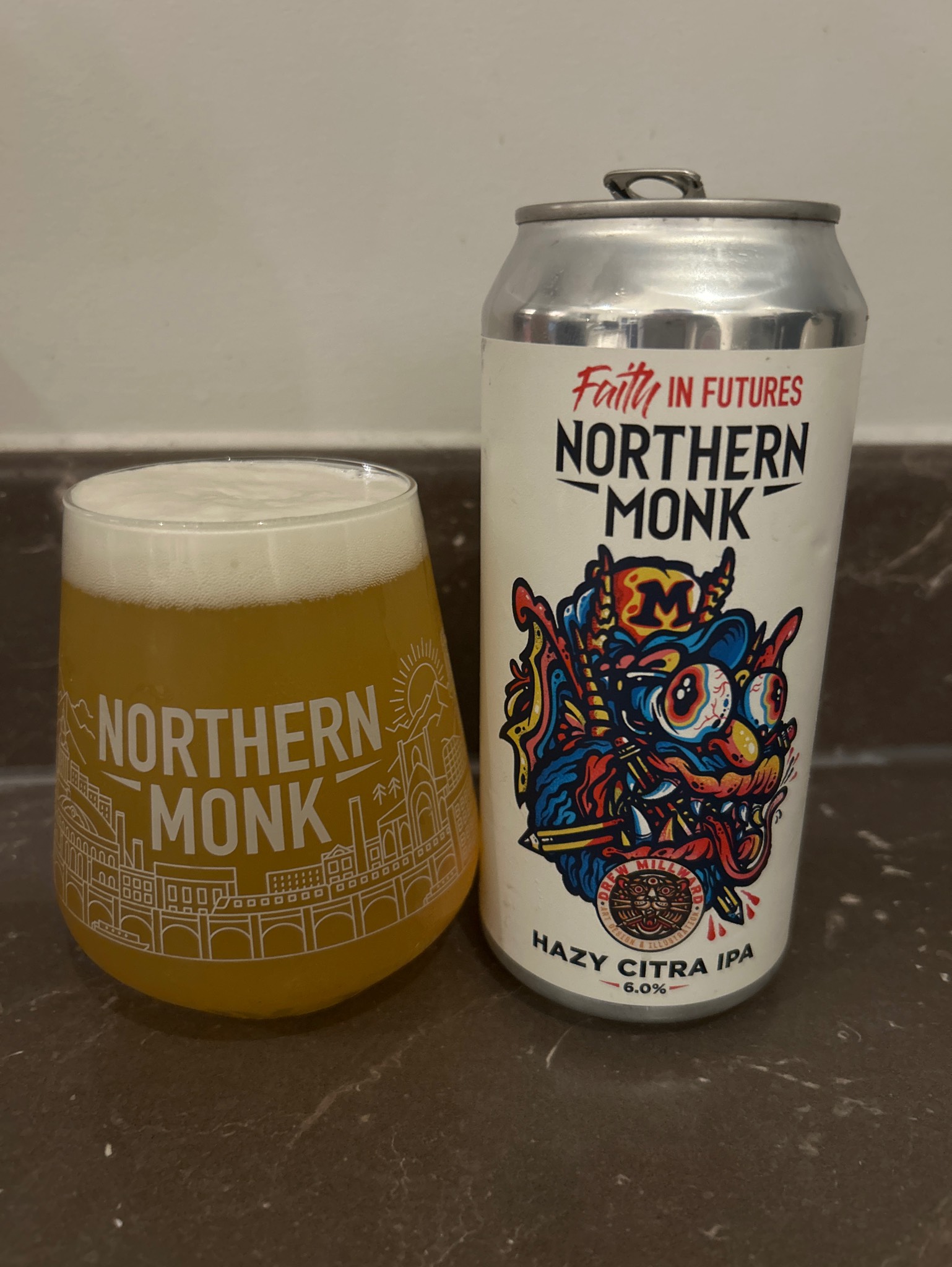 Faith In Futures // Drew Millward // Hazy Citra IPA, England