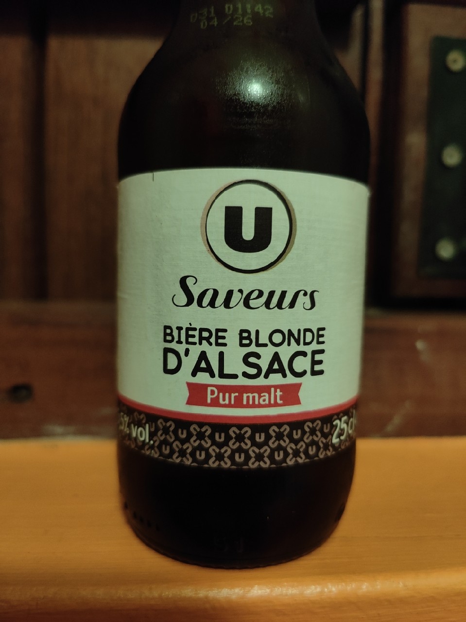 Bière Blonde d'Alsace Pur Malt, Magasins Système U