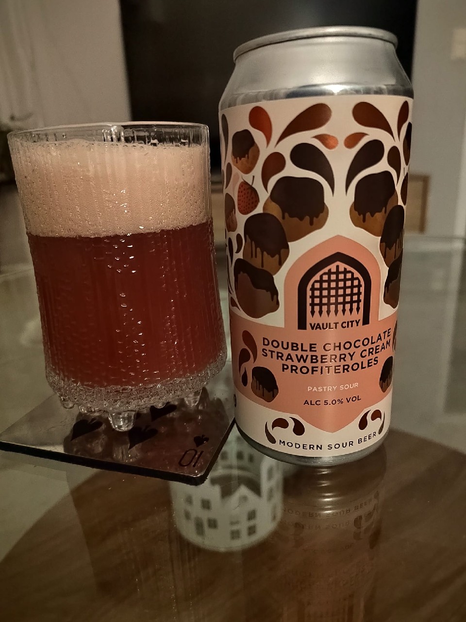 Double Chocolate Strawberry Cream Profiteroles, Scotland