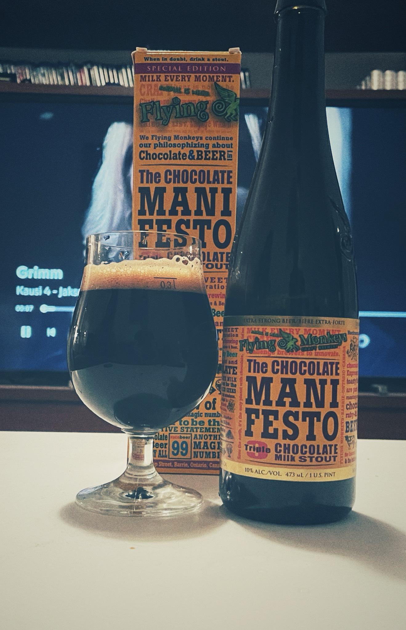 The Chocolate Manifesto - Triple Chocolate Milk Stout, Flying Monkeys Craft Brewery