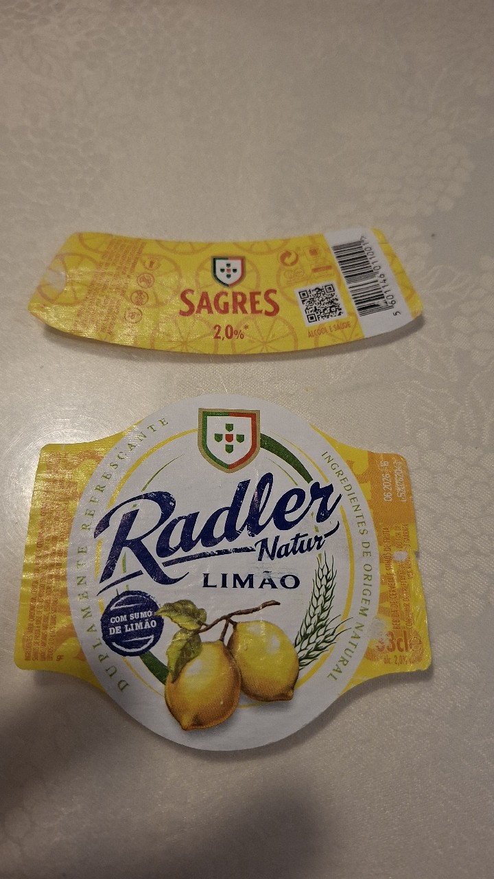 Sagres Radler Limão, Portugal