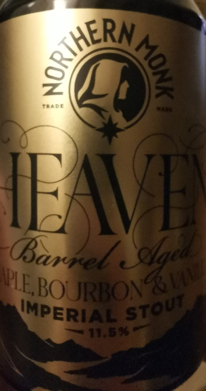 heaven Barrel aged Bourbon et vanilla, Northern Monk Brew Co.
