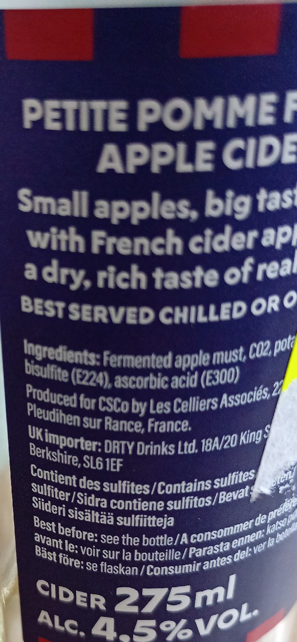 Petite Pommes, Les Celliers Associés