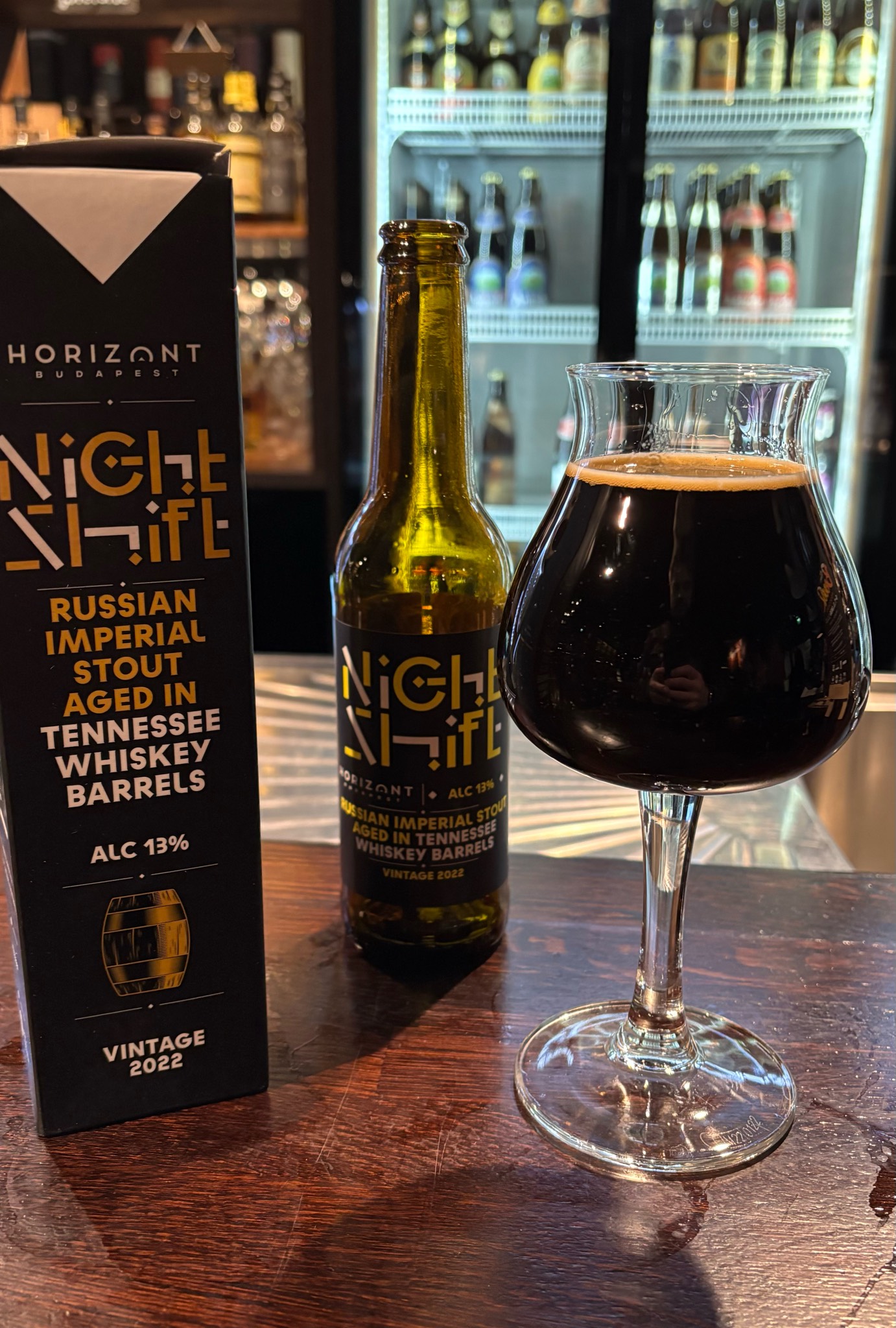 Night Shift Vintage 2022 Russian Imperial Stout Aged In Tennessee Whiskey Barrels, Horizont Brewing