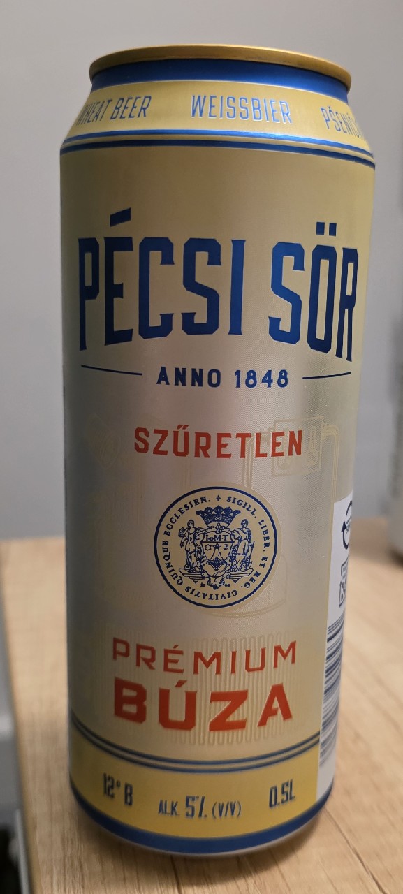 Pécsi Sör Prémium Búza Szűretlen, Pécsi Sörfözde (Ottakringer)