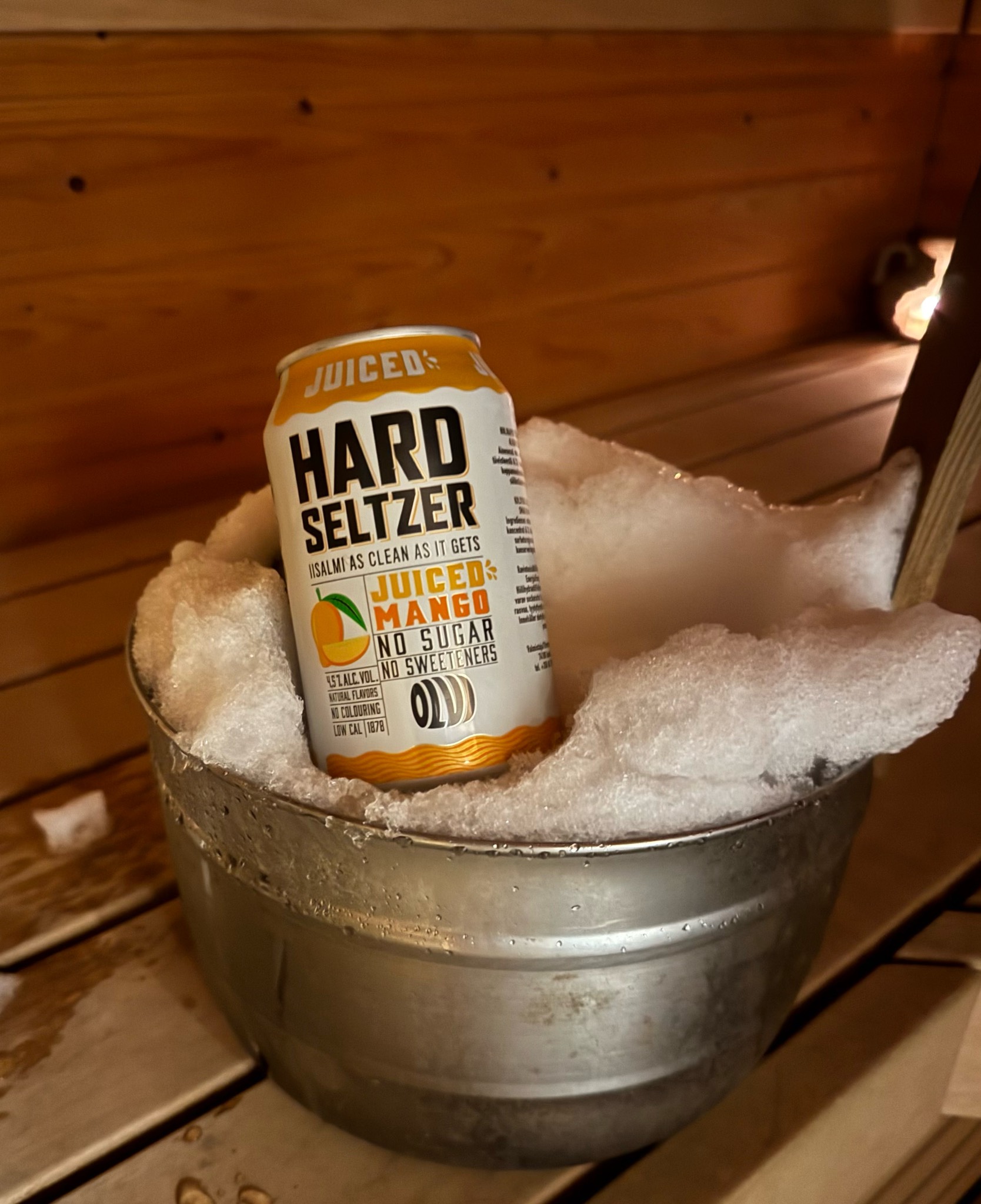 Hard Seltzer Juiced Mango, Olvi