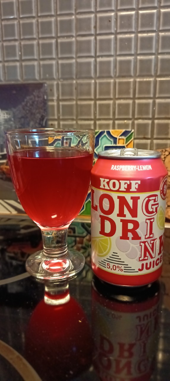 KOFF Long Drink Juiced Raspberry-Lemon, Finland