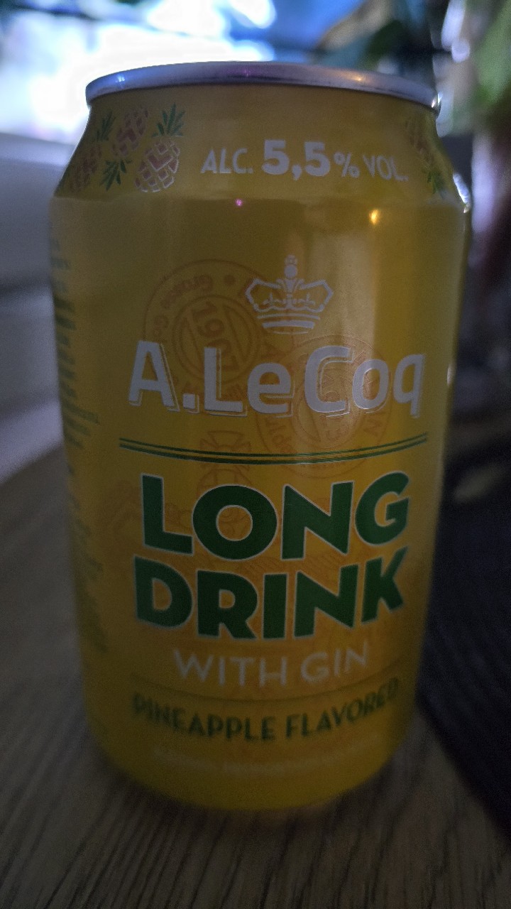 A.Le Coq GIN Pineapple Long Drink, Estonia