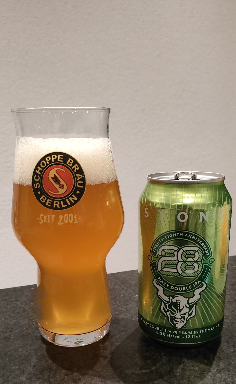 Stone 28th Anniversary Hazy Double IPA, Stone Brewing (Sapporo Breweries)