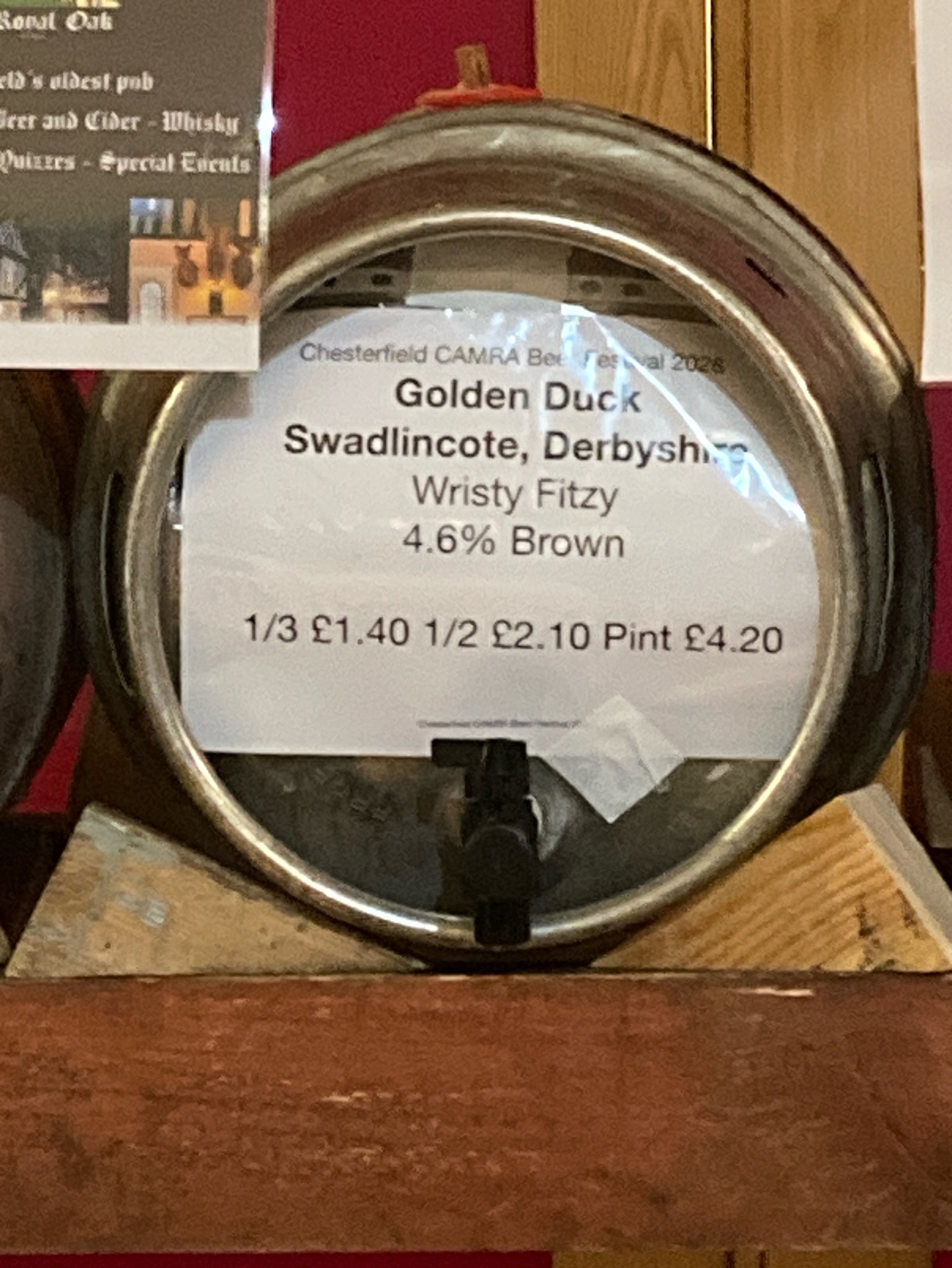 Wristy Fitzy, Golden Duck Brewery