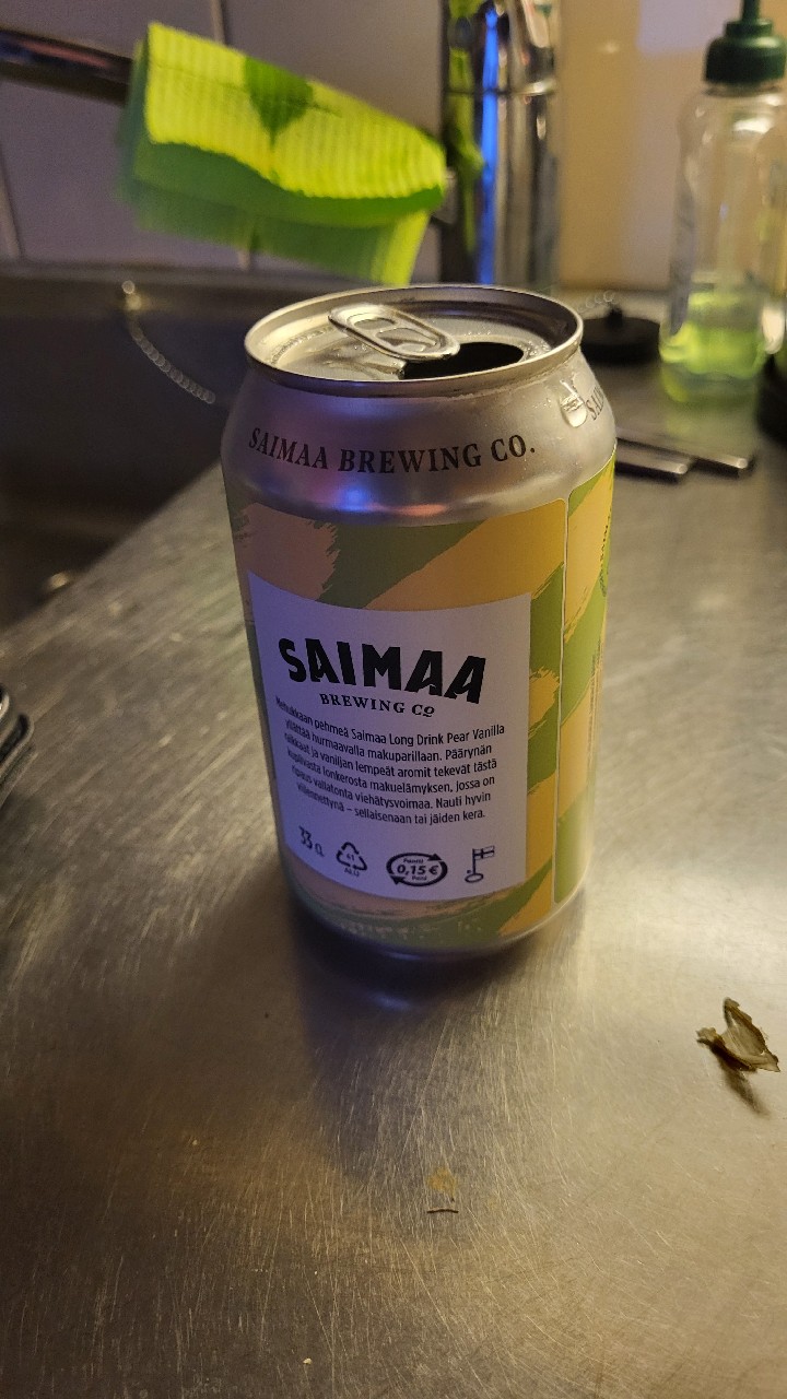 Saimaa Long Drink Pear Vanilla, Finland