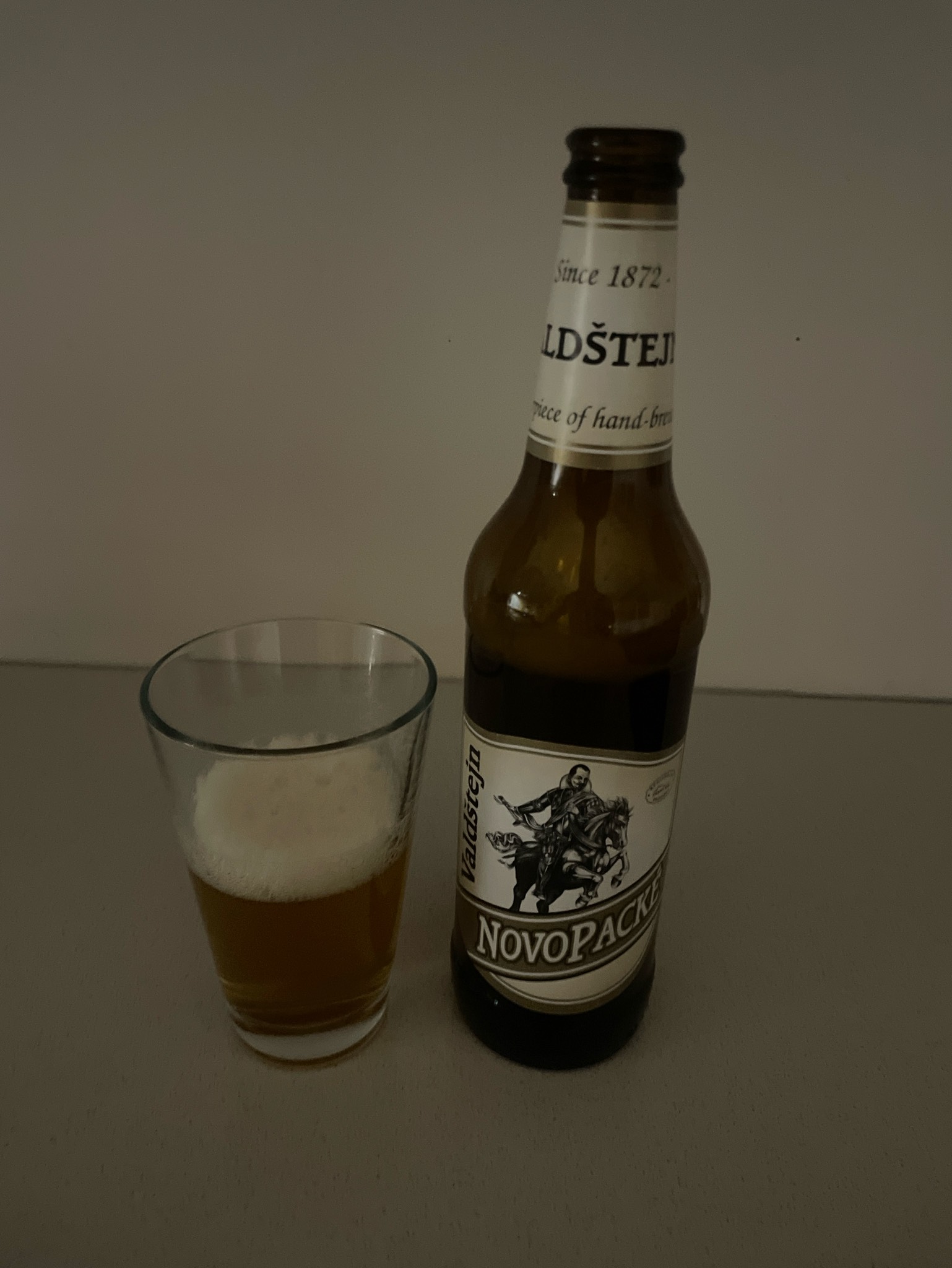 Novopacké Pivo 16° Valdštejn, Czech Republic