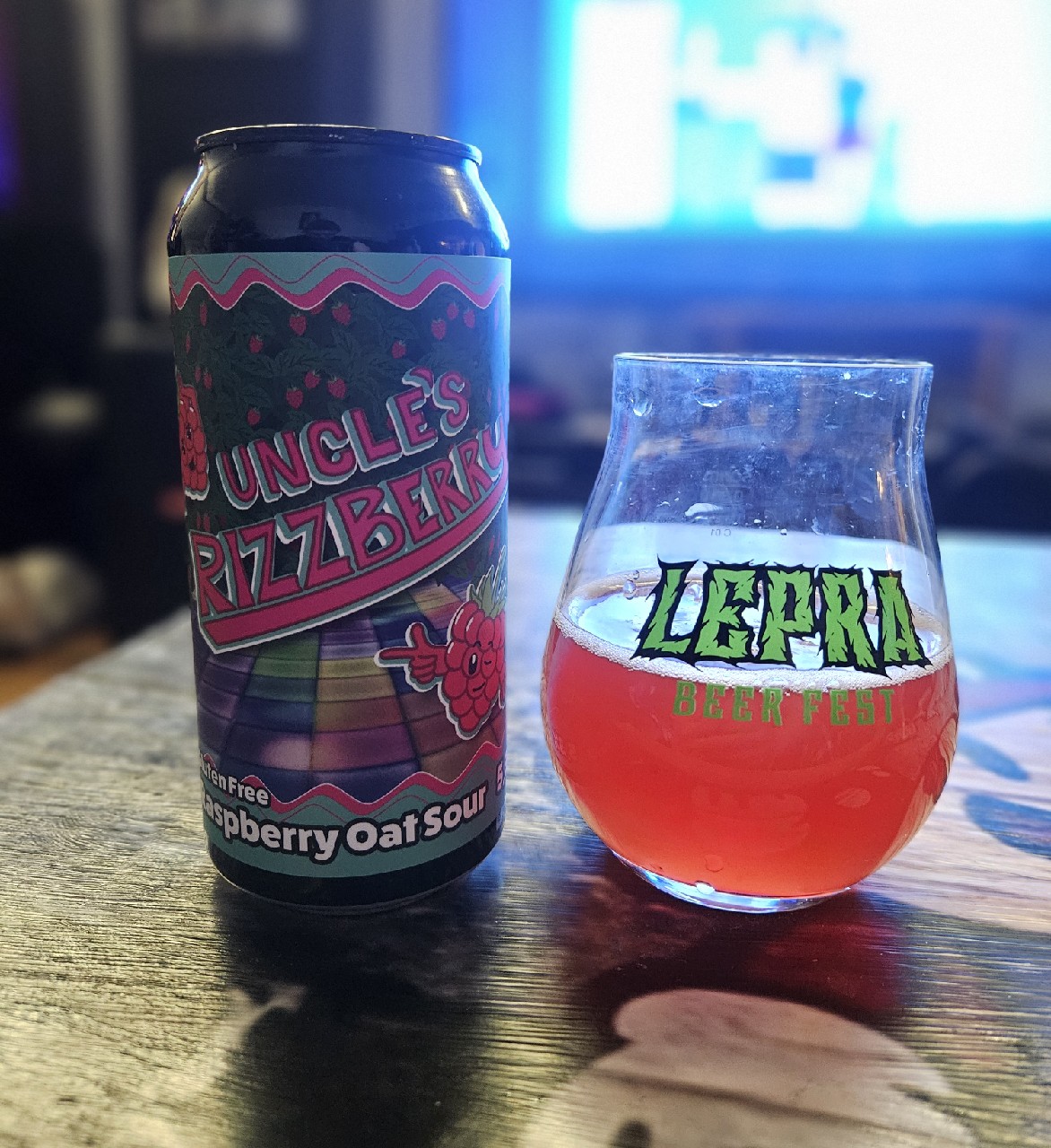 Uncle's Rizzberry - Raspberry Oat Sour, Tired Uncle Brewing Co.