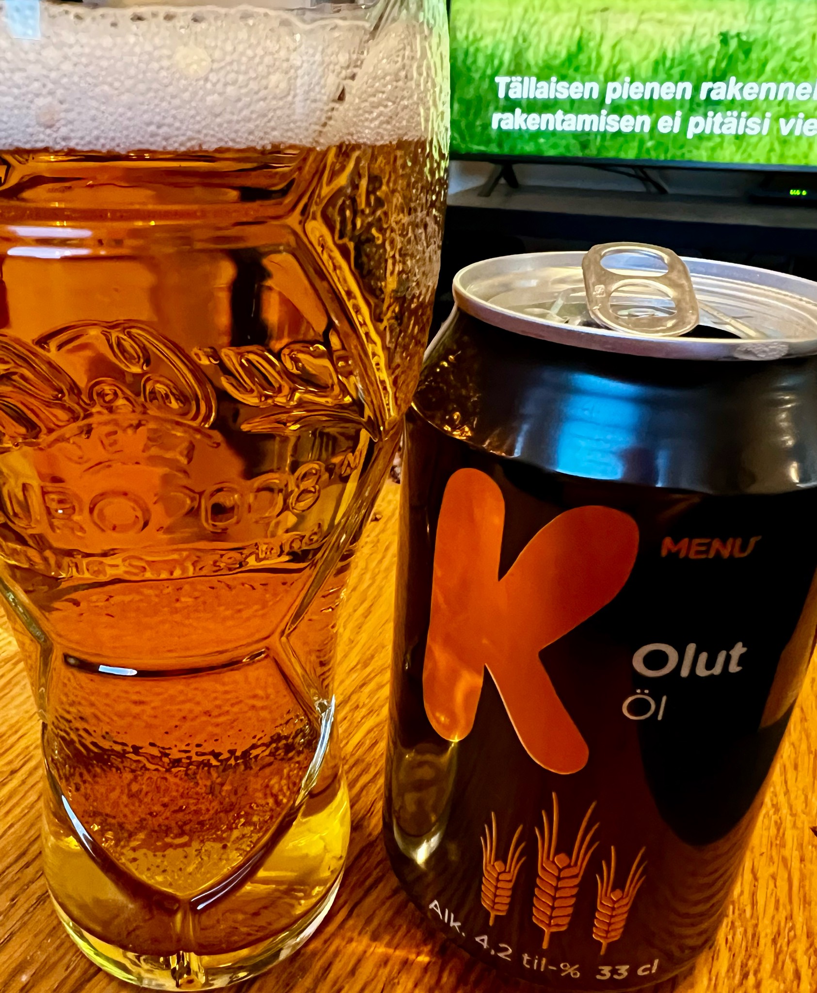 K-Menu Lager Olut 4.2%, Finland