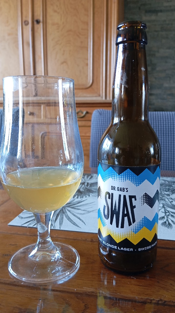 Dr. Gab's Swaf import blonde lager, Switzerland