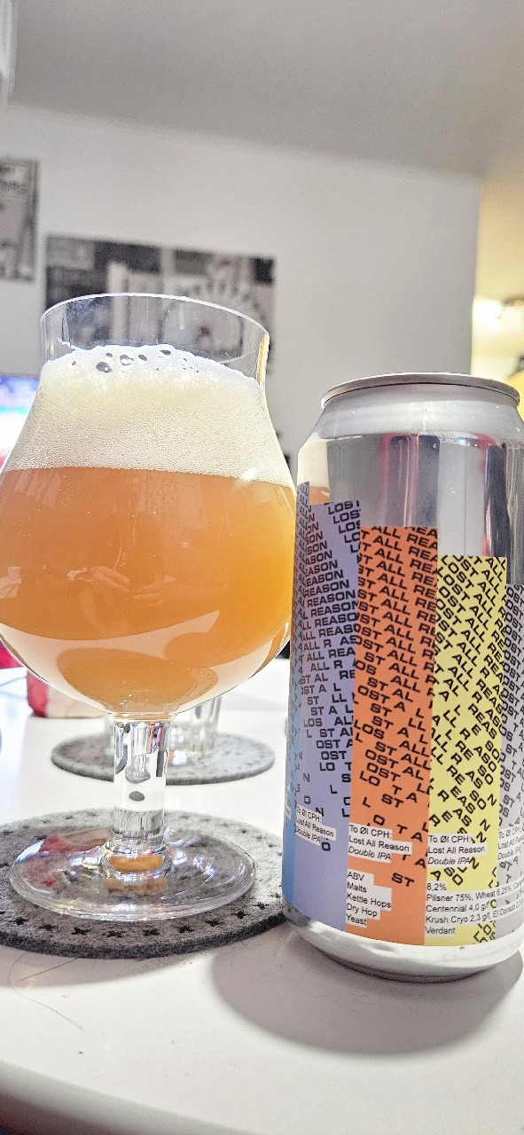 Lost All Reason Double IPA, Denmark
