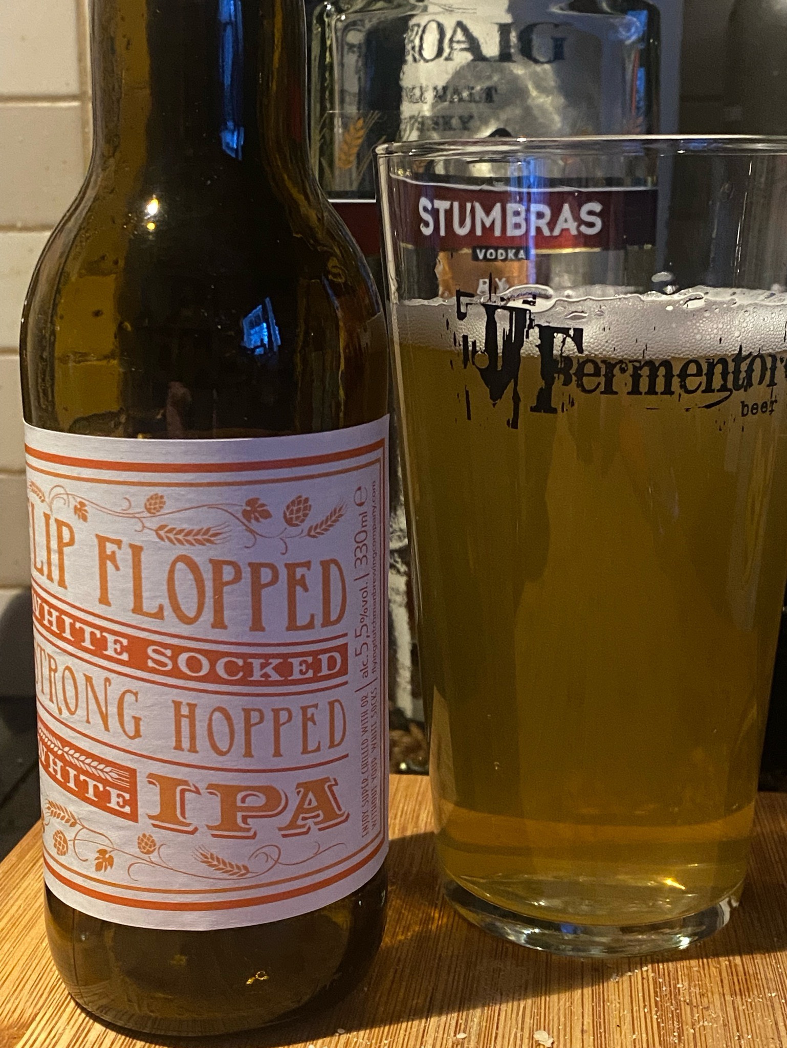 Flip Flopped White Socked Strong Hopped White IPA, The Flying Dutchman Nomad Brewing Company